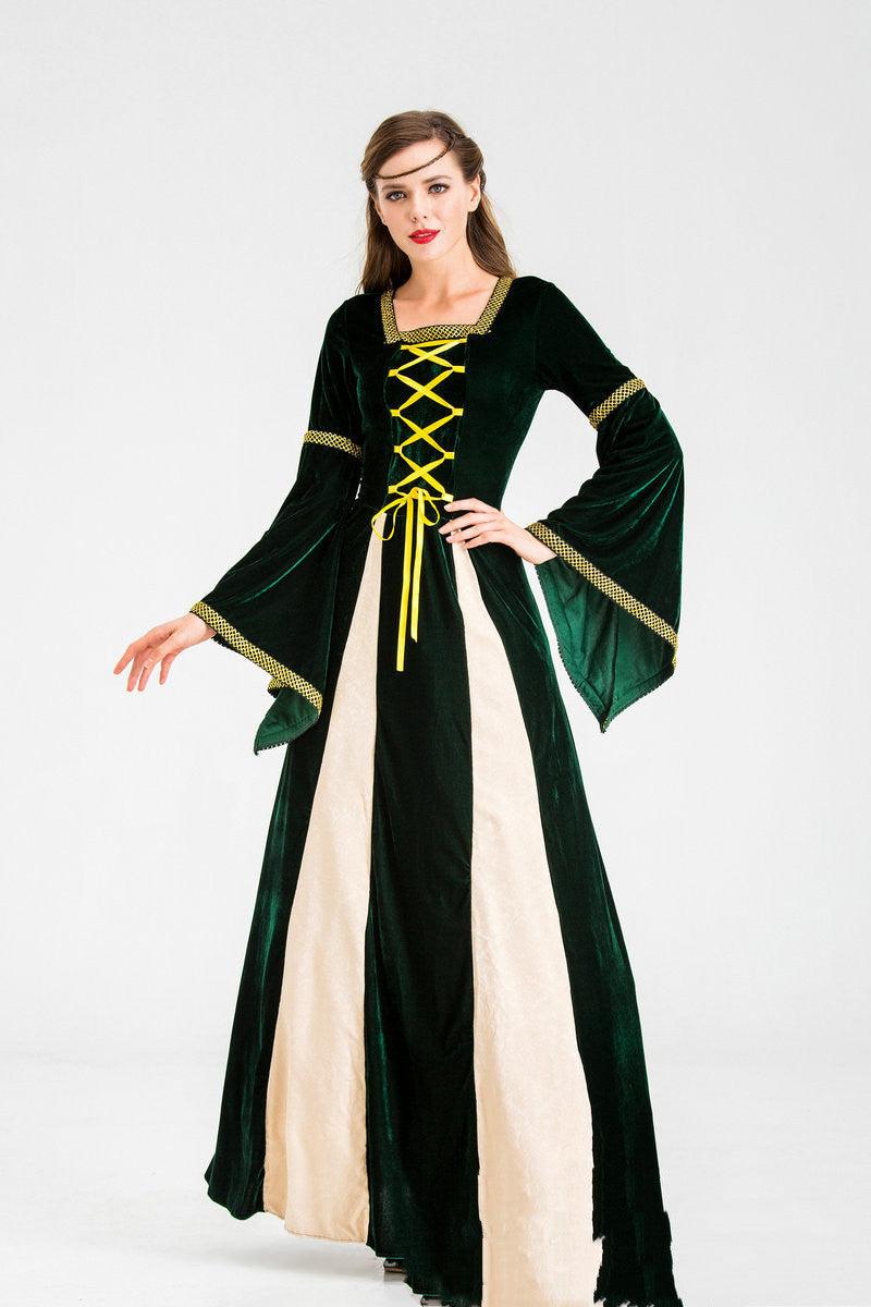 Medieval Retro Performance Costume: Irish Velvet Dress