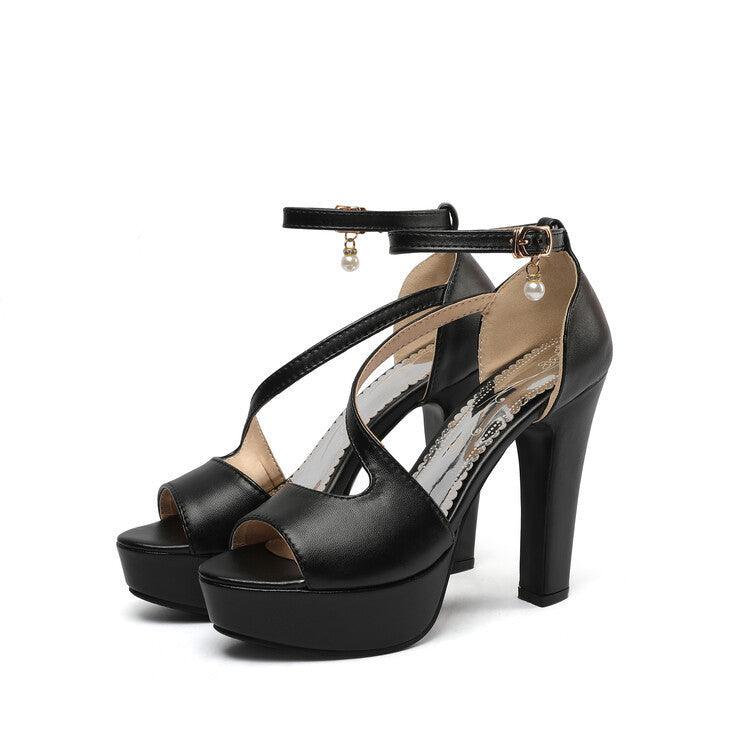 Ladies Roman Open Toe Stylish With Strap Platform Shoes