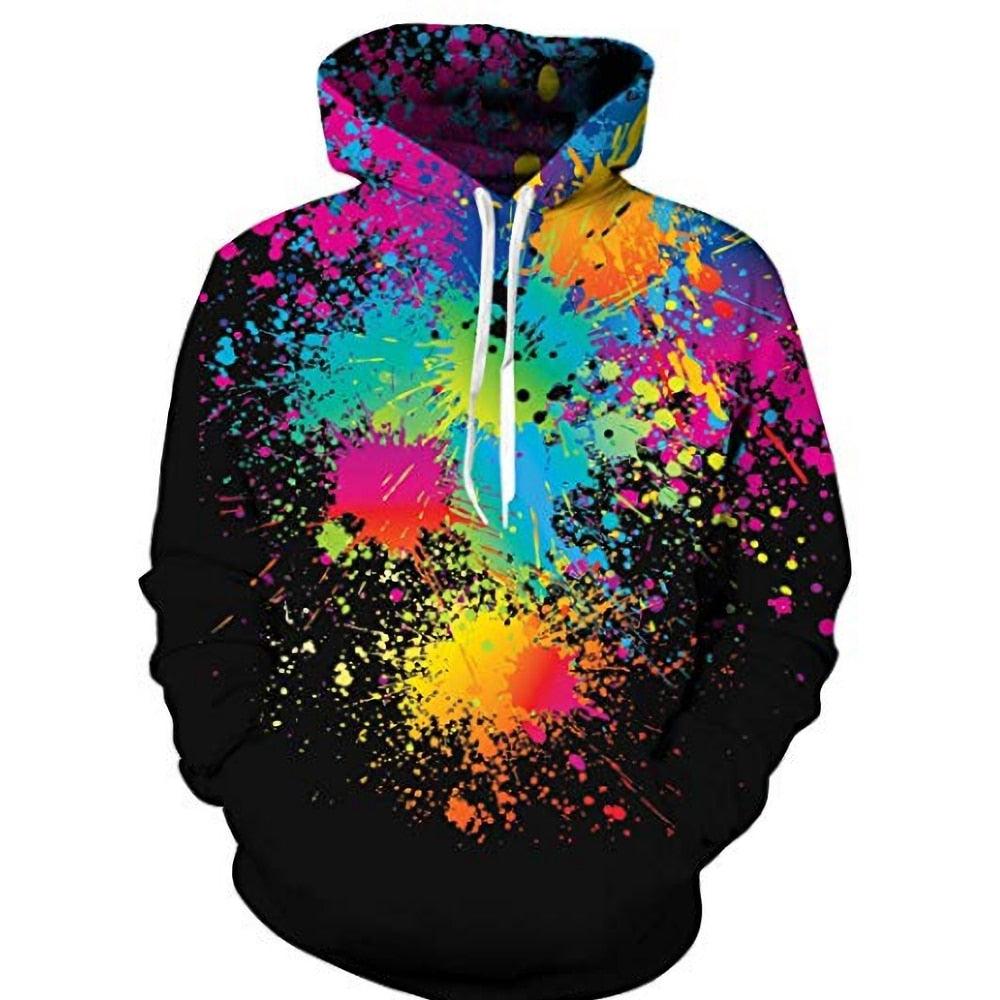 Unisex Spill Milk 3D Printed Hoodies