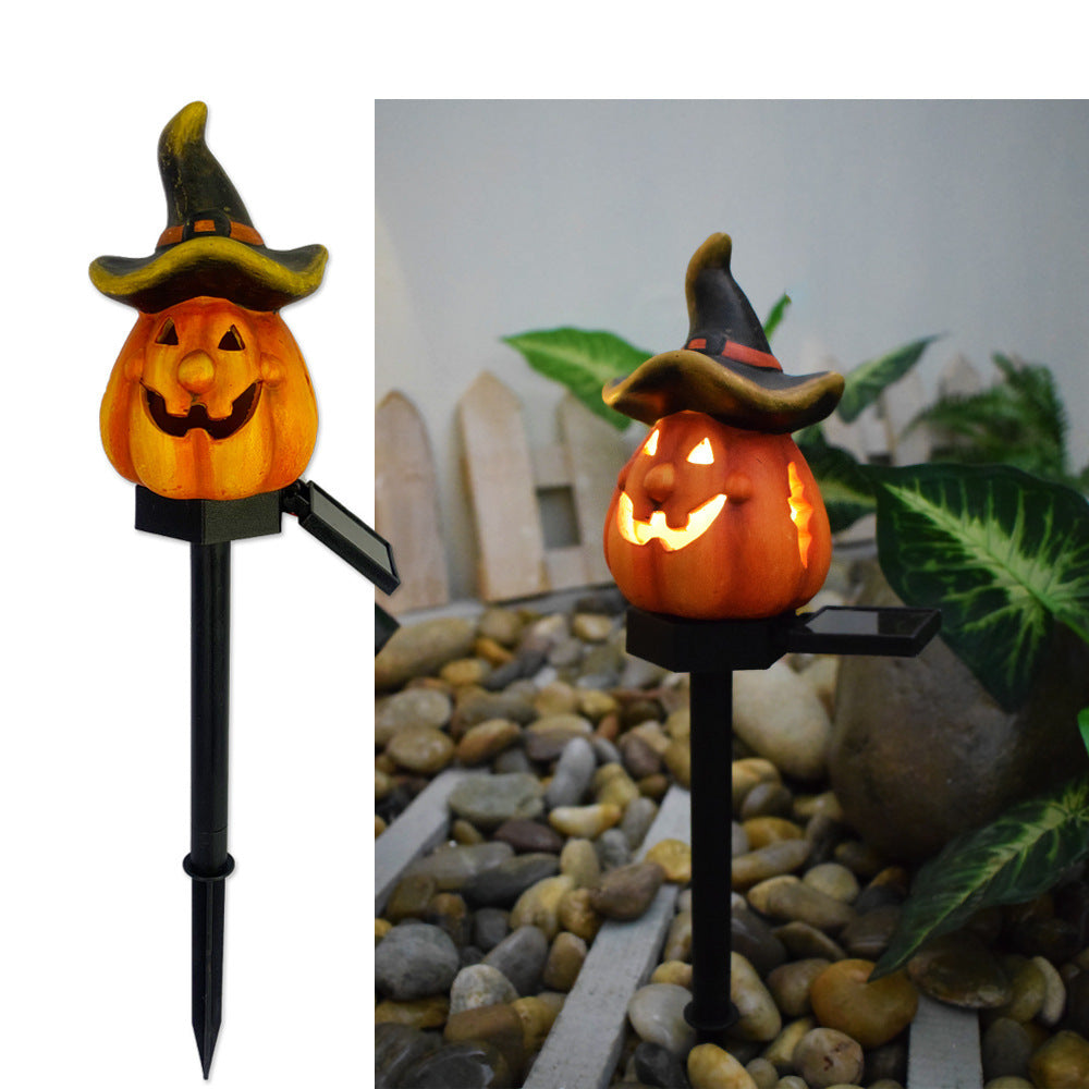 Halloween Solar Pumpkin Lamp Iron Outdoor Creative Atmosphere