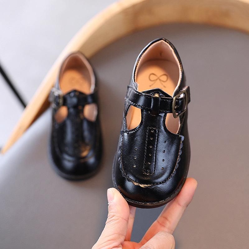 Boys & Girls Fashionable Breathable PU Leather Shoes