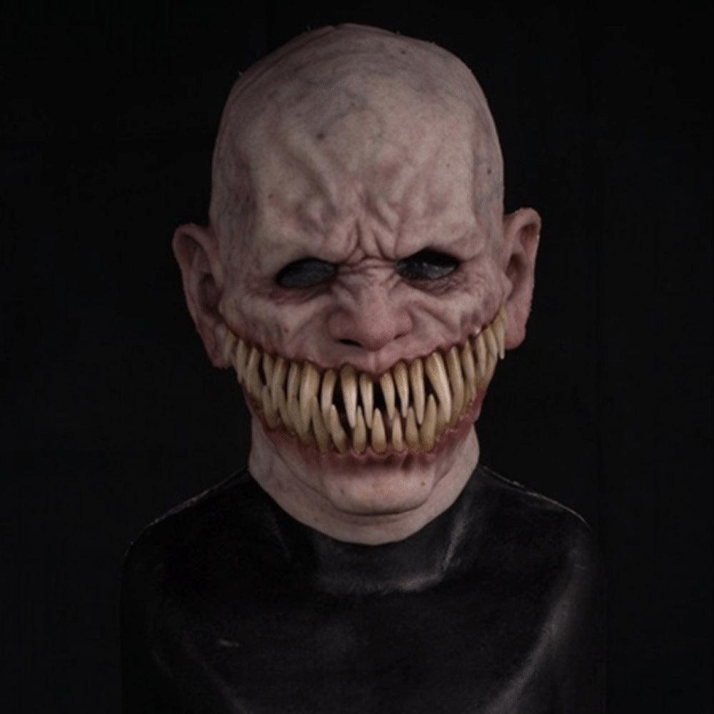 Halloween Latex Horror Balaclava Mask = Creepy Smile