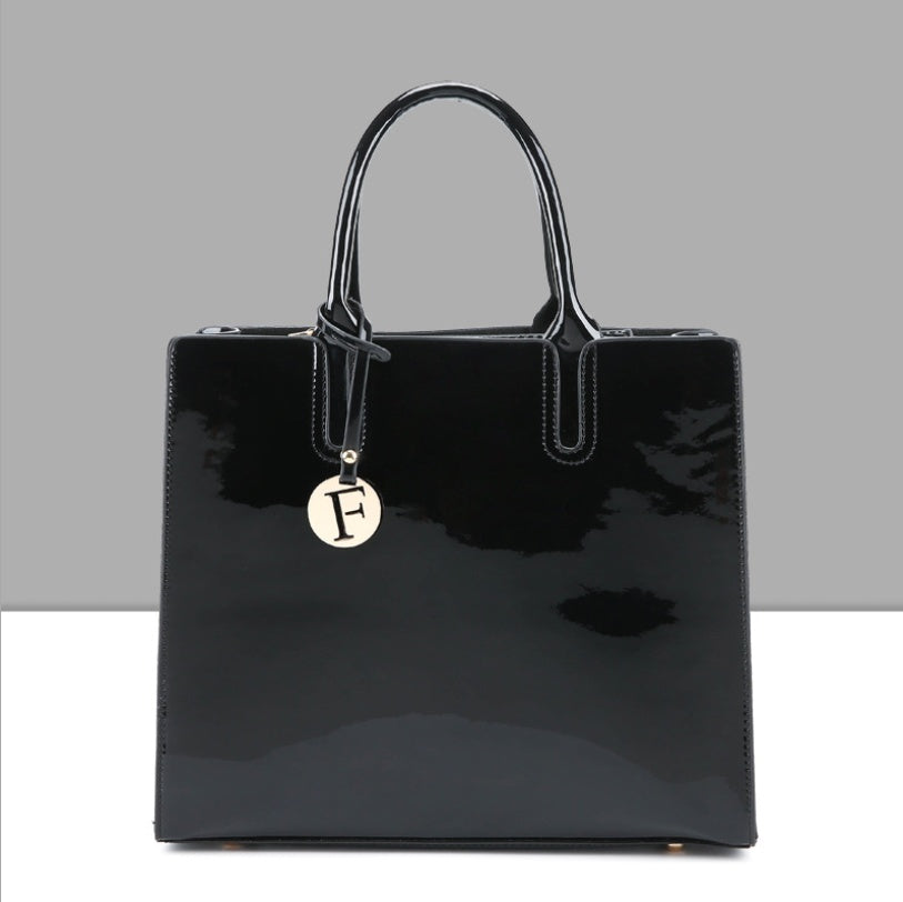 Patent Leather Handbags 3 Sets