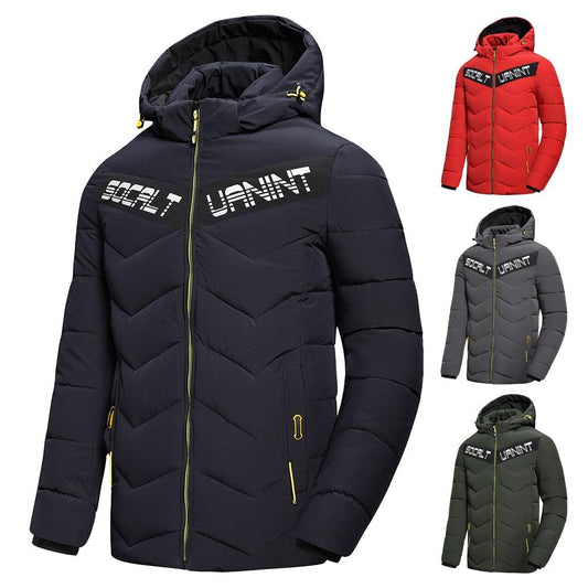 Mens Casual Hooded Down Jacket