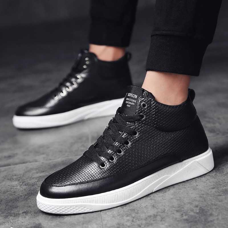 Mens Stylish Casual High-Top Trendy Boot Trainers