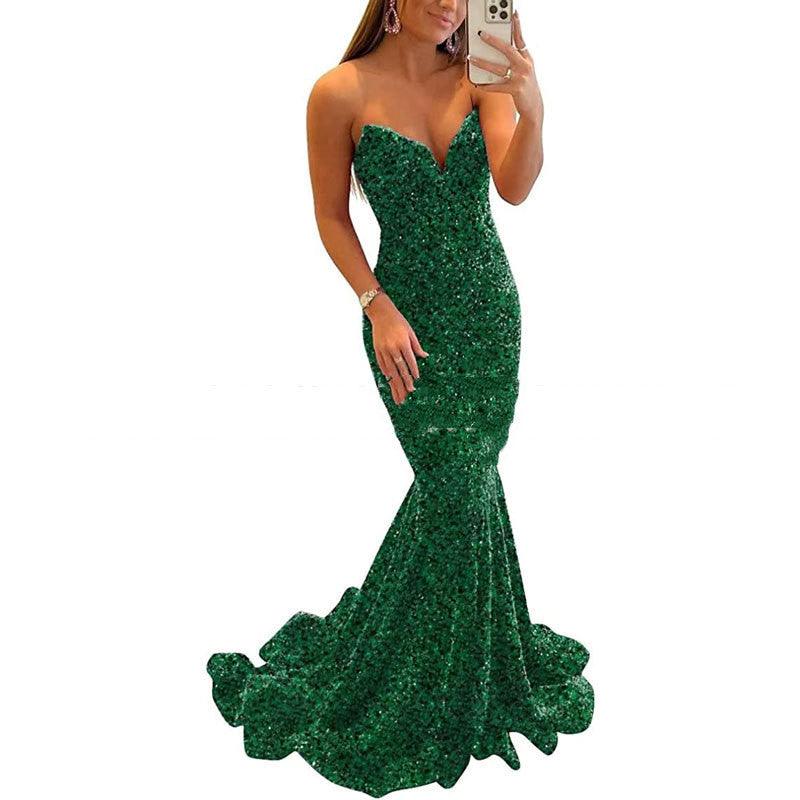 Ladies Sequin Evening Dresses - Various Colours