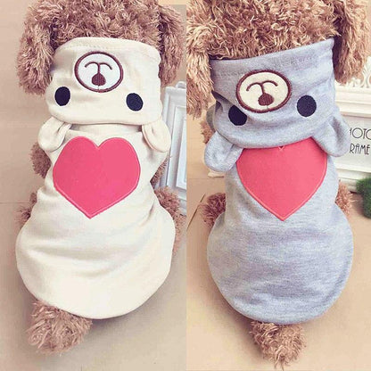 Pet Clothes Love Bear Jumper Coat