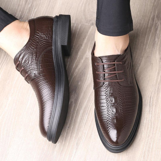 Mens Formal Business Lace Up Low Top Leather Shoes