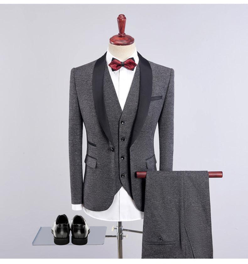 Mens Stylish 3 Pc Slim All Occasion Tuxedo Suit