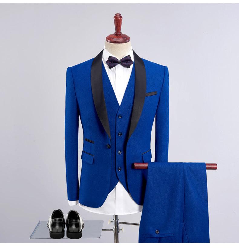 Mens Stylish 3 Pc Slim All Occasion Tuxedo Suit