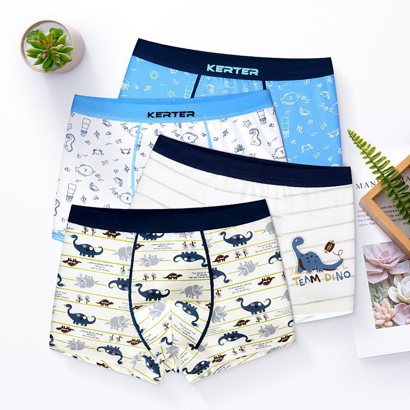 Mens Boy's Underwear Boxer Cotton x 2