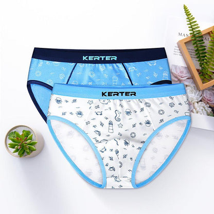 Mens Boy's Underwear Boxer Cotton x 2