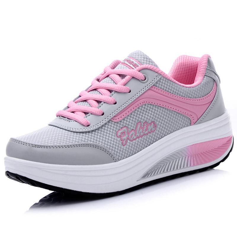 Ladies Thick Sole Platform Sport Trainers