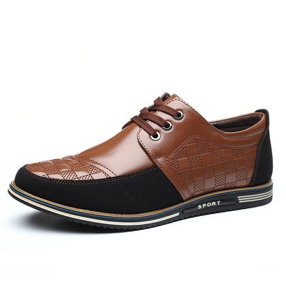 Lace-up Single Driving Shoes Breathable-Mens