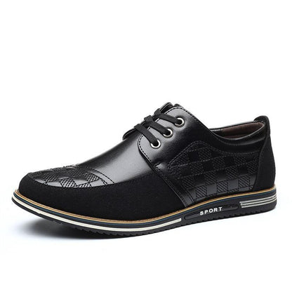 Lace-up Single Driving Shoes Breathable-Mens