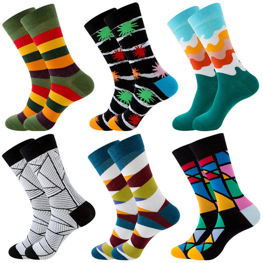 Patterned Men's Cotton Socks