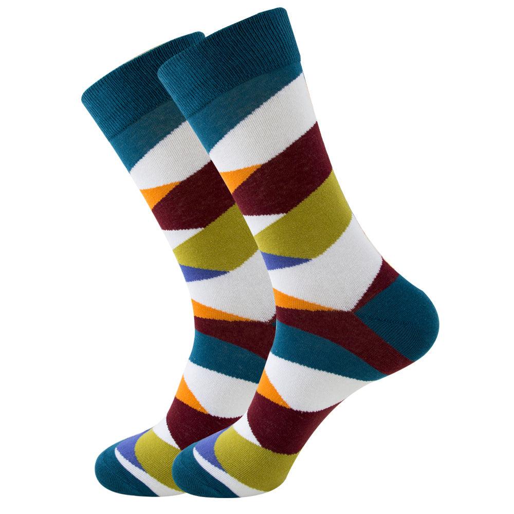 Patterned Men's Cotton Socks