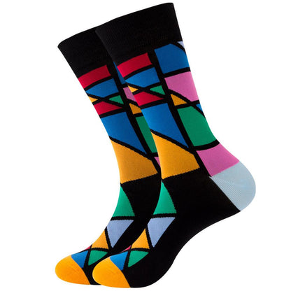 Patterned Men's Cotton Socks