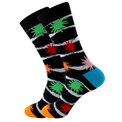 Patterned Men's Cotton Socks