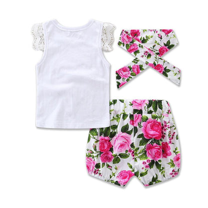 Girls Outfit Set - Love Print