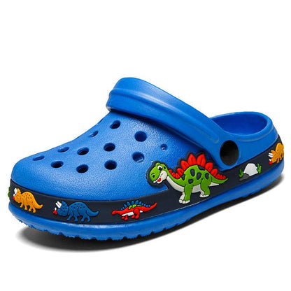 2-6 Years Boys Girls Sandals Flat Heel Cartoon Soft Bottom Beach Croc Shoes