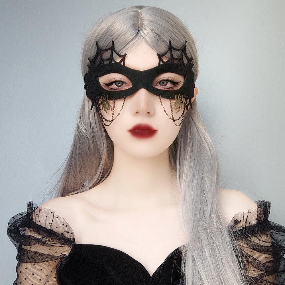 Halloween Makeup: Witch Spider Web Mask