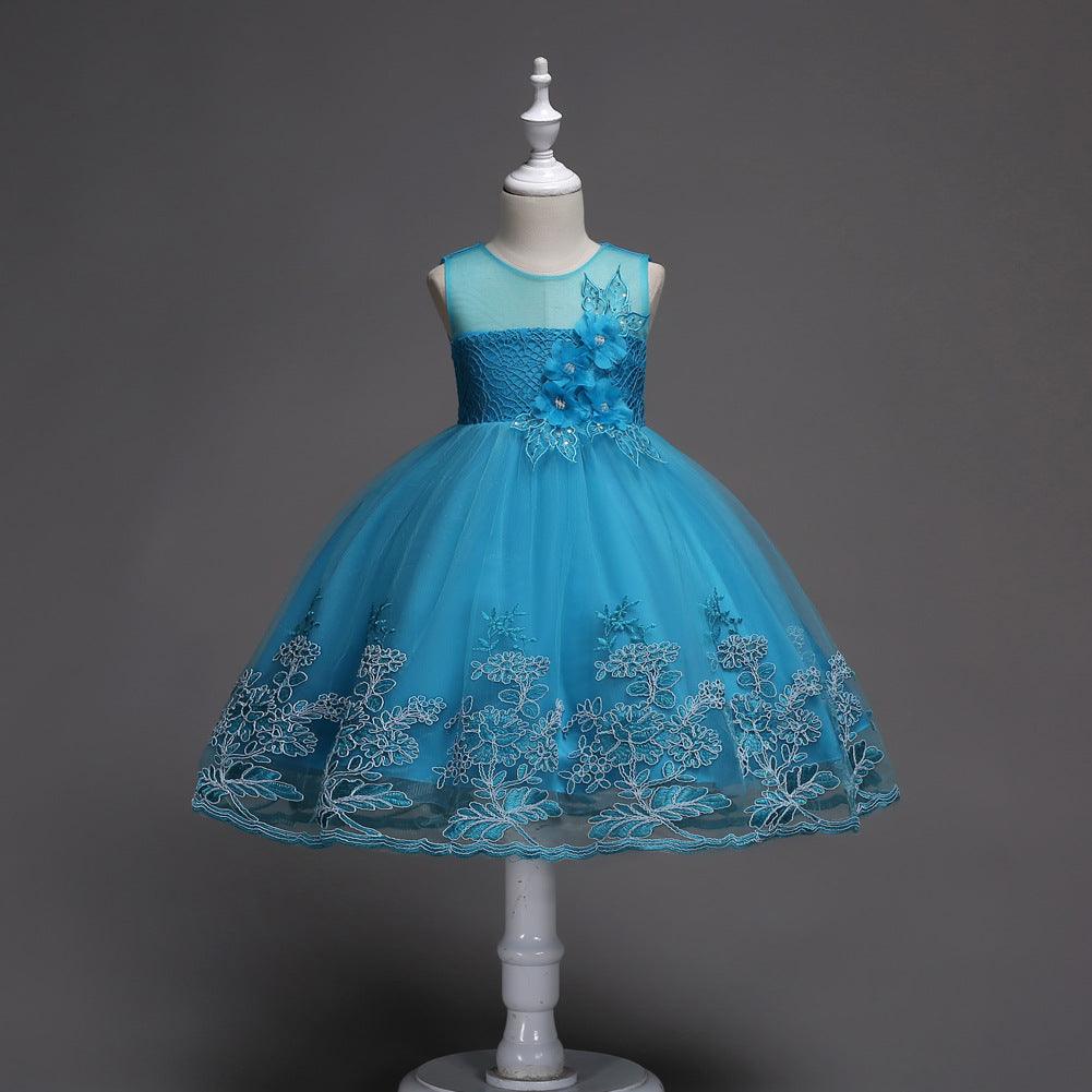 Beautiful Elegant Flower Detailed Princess Dress