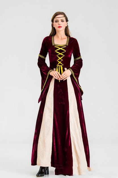 Medieval Retro Performance Costume: Irish Velvet Dress