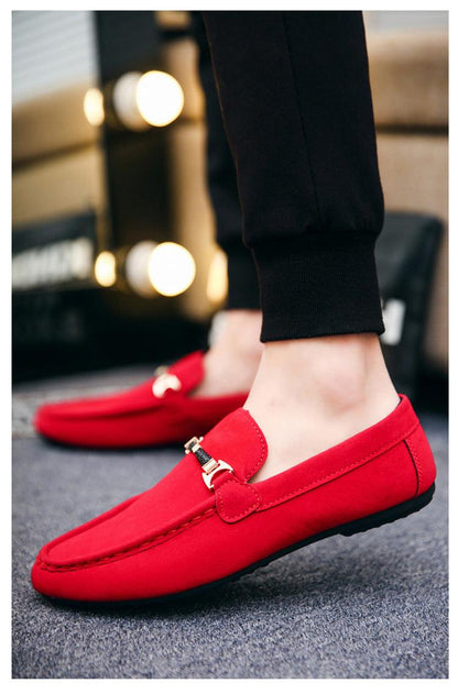 Mens Casual Canvas Peas Shoes