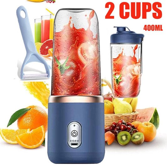 Portable Electric Blender Smoothie Mini Juicer Fruit Machine 400ml