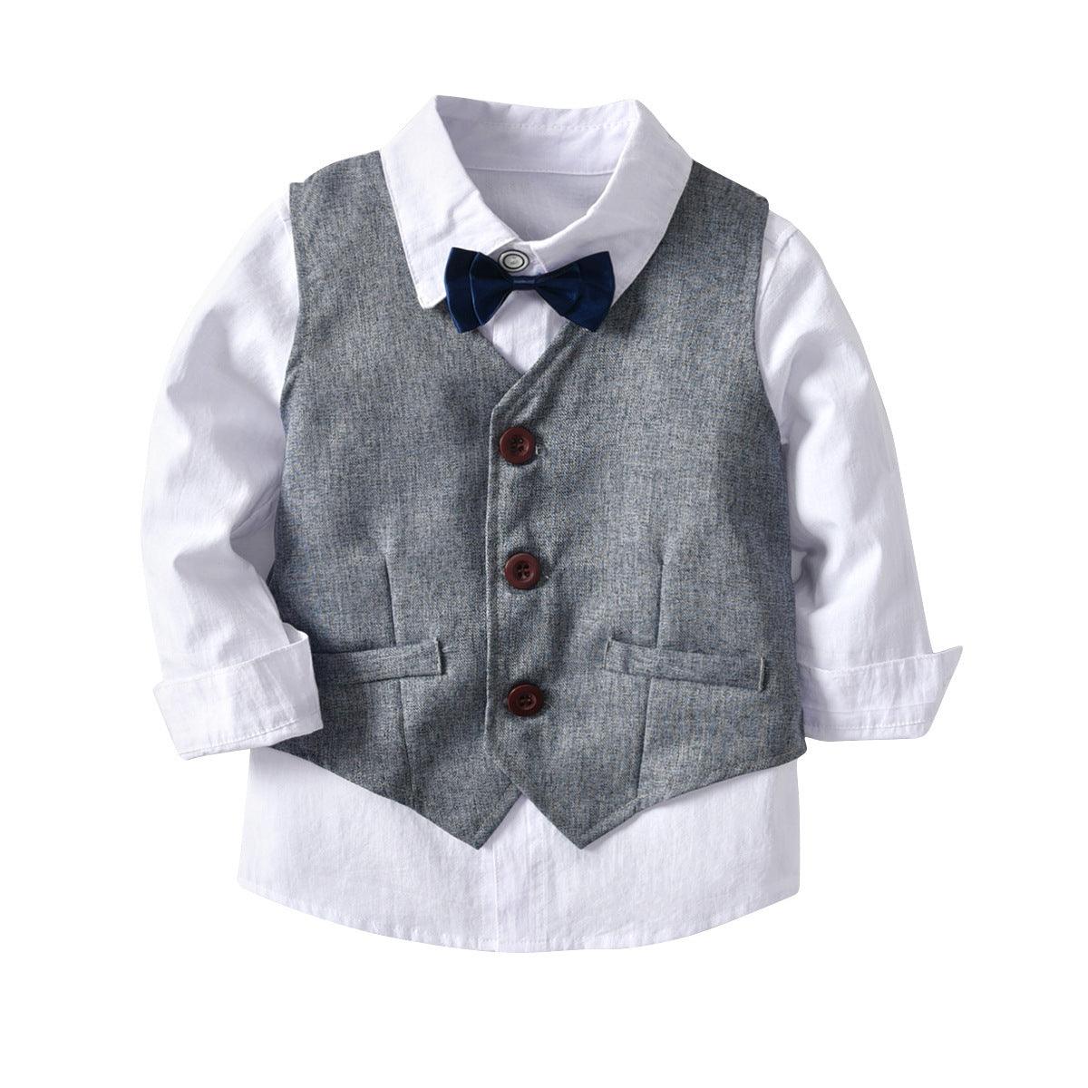 Boys' Stylish Dicky Bow 4Pc Suit Set