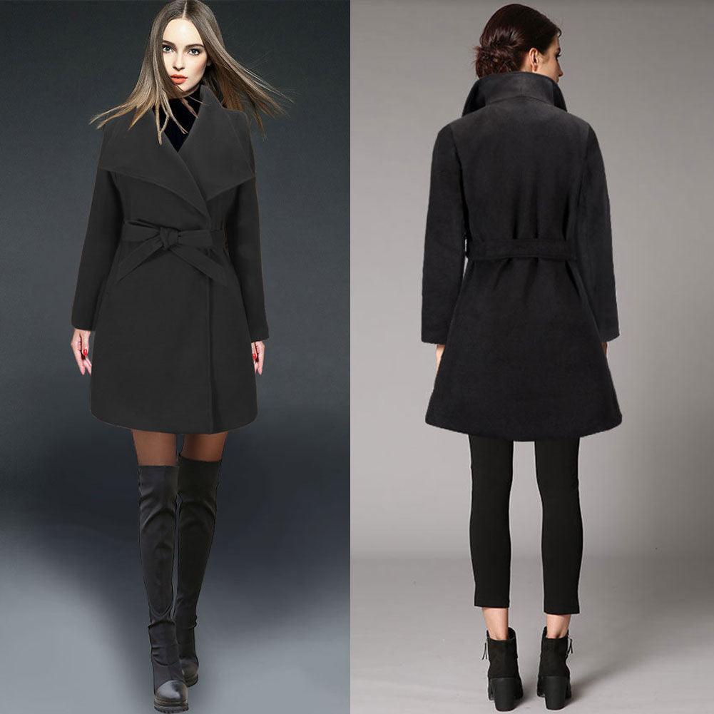 Stylishly Cute Big Collar Coat