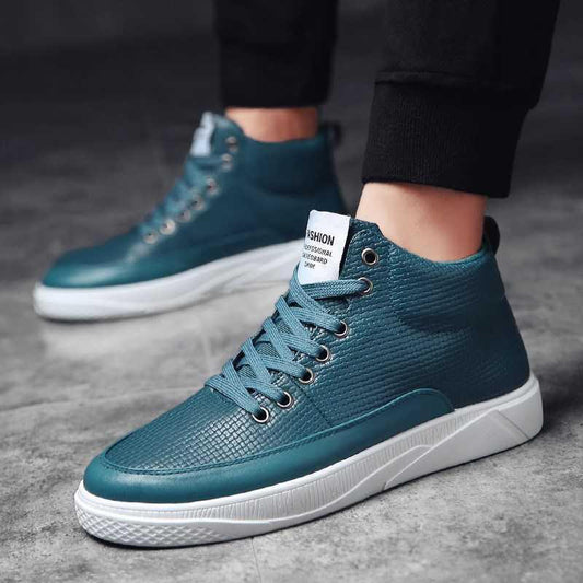 Mens Stylish Casual High-Top Trendy Boot Trainers