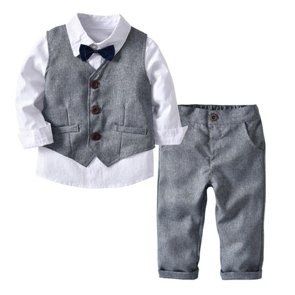 Boys' Stylish Dicky Bow 4Pc Suit Set