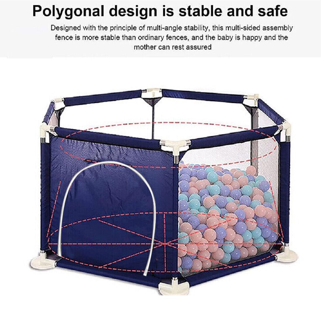 Large Baby Playpen Toddlers Infant Activity Centre Safety Play Fence Yard