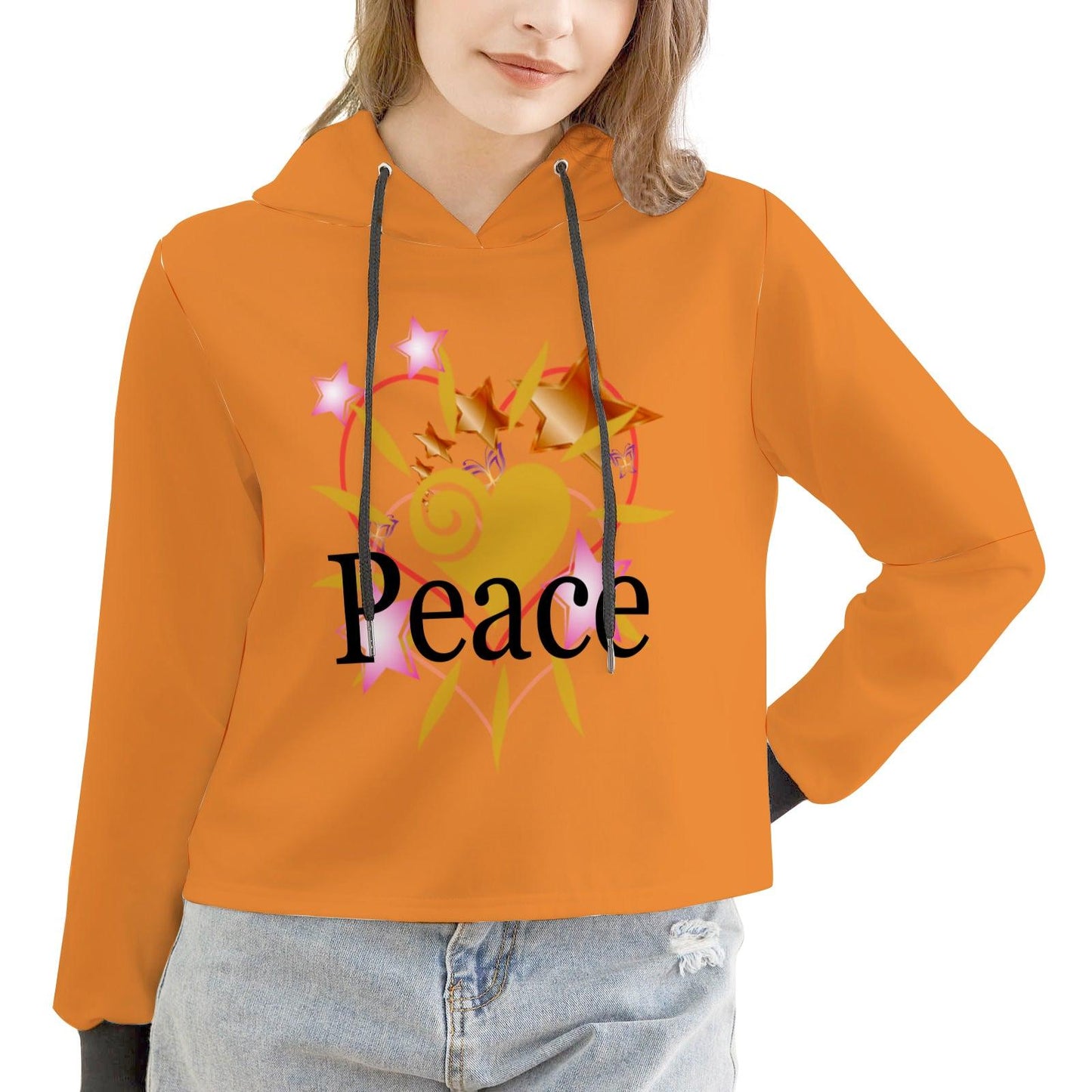 Fayziebobs Ladies Peace Cropped Hoodie (