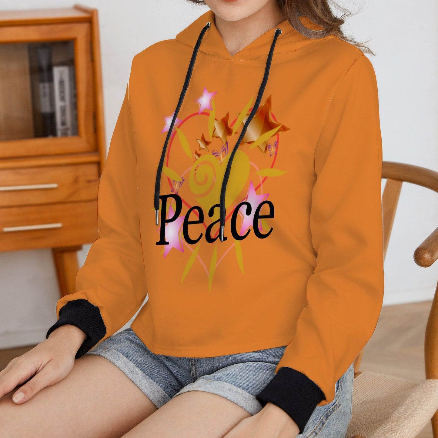 Fayziebobs Ladies Peace Cropped Hoodie (