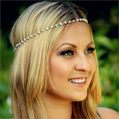 Pearl turquoise hair accessory