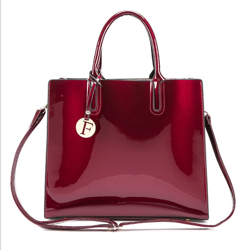 Patent Leather Handbags 3 Sets