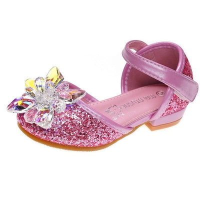 Girls Stunning Crystal Rhinestone Single Shoes