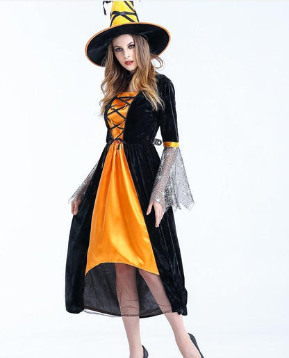 Halloween Carnival Fancy Dress Women Magic Moment Costume-Adult Sorceress Cosplay Costume -