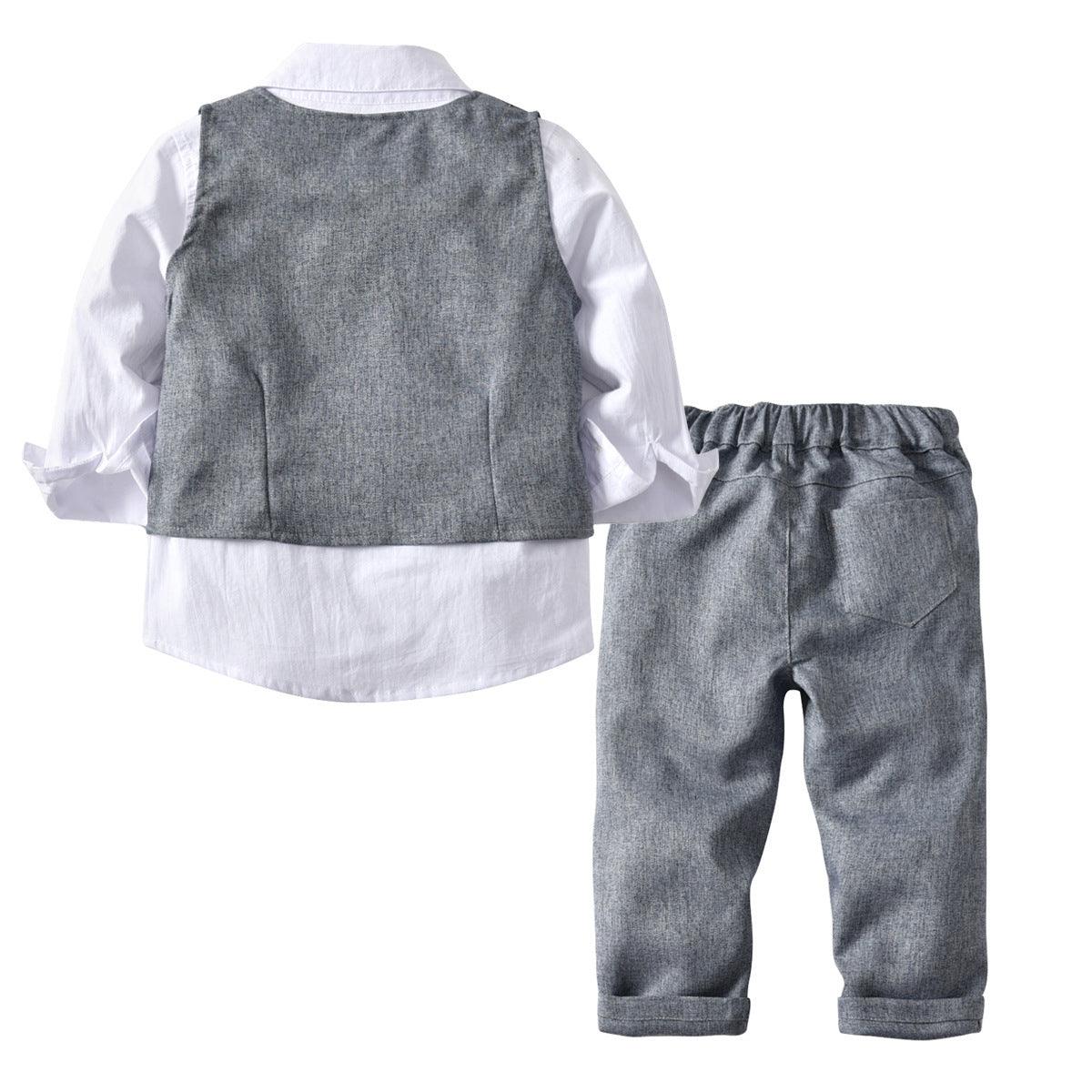 Boys' Stylish Dicky Bow 4Pc Suit Set