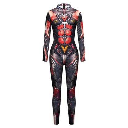 Halloween Novelty Tights with 3D Digital Print for Cosplay - One-Piece Costume