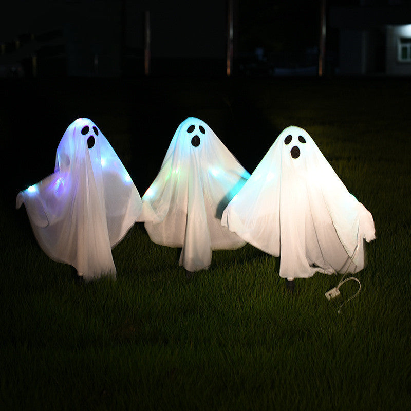 Halloween Ornament Outdoor Ghosts x3 - Haunted House Decoration