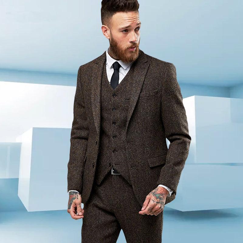 Men's Fashionably Stylish Single Breasted 3Pc Suits