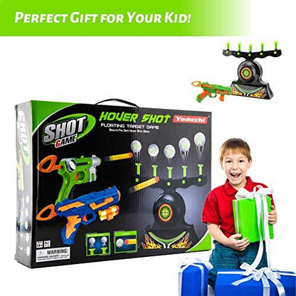 Toy Shooting Game Glow In The Dark Floating Ball Target Practice Hover Shot 1 Blaster 10 Soft Foam Balls 3 Darts