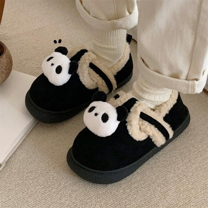 Boys & Girls Warm With Velvet Outdoor Cotton Slippers