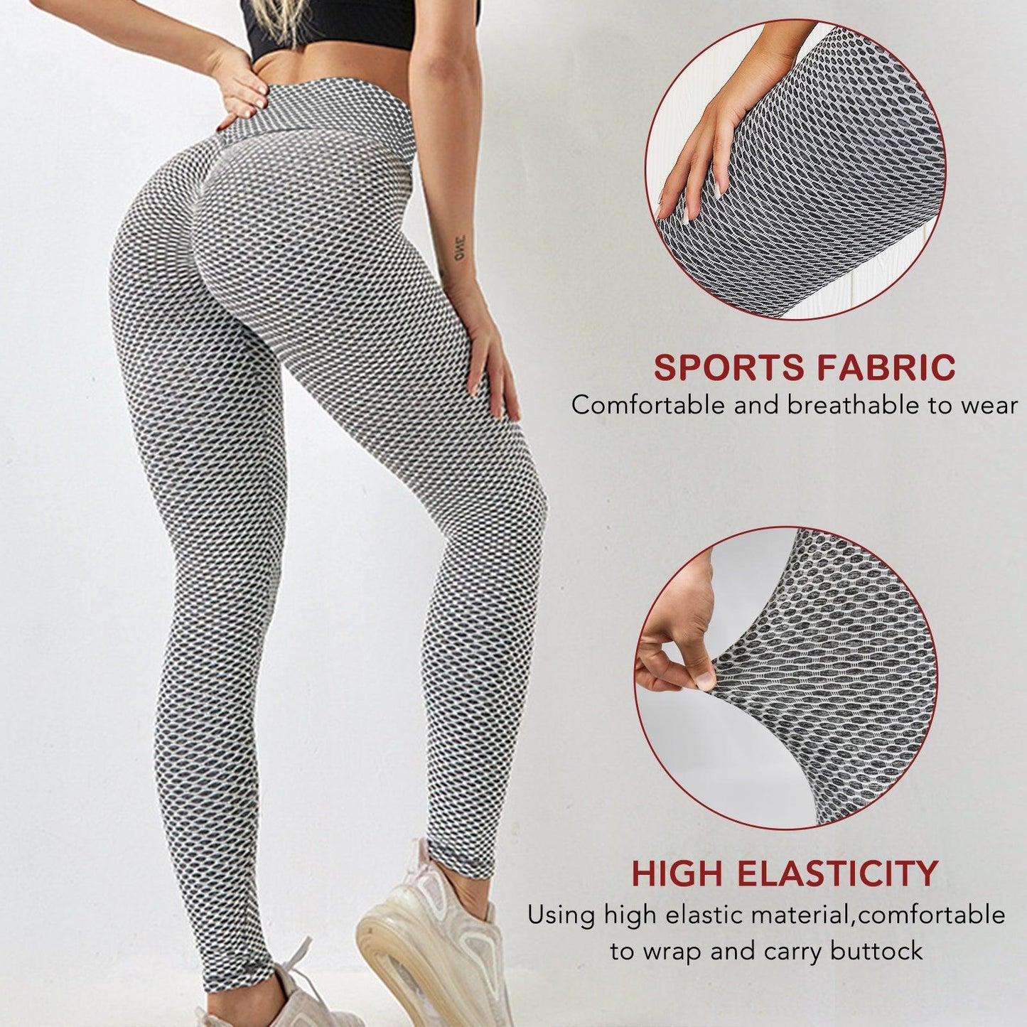 Leggings Women Butt Lifting Workout Tights Plus Size Sports High Waist Yoga Pants