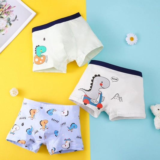 Cartoon Simple Cotton Breathable Boy Underwear