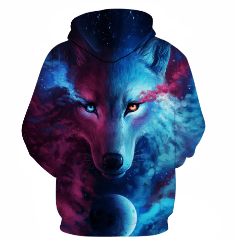 Wolf Printed Hoodies 3D Sweatshirt - Unisex